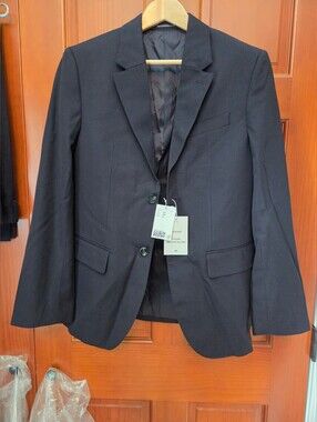 NWT H&M Men's Blazer Jacket Regular Fit Suit Separate - Classic Black, Size 36R